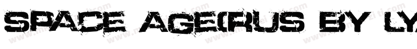 Space Age(RUS BY LYAJKA)字体转换